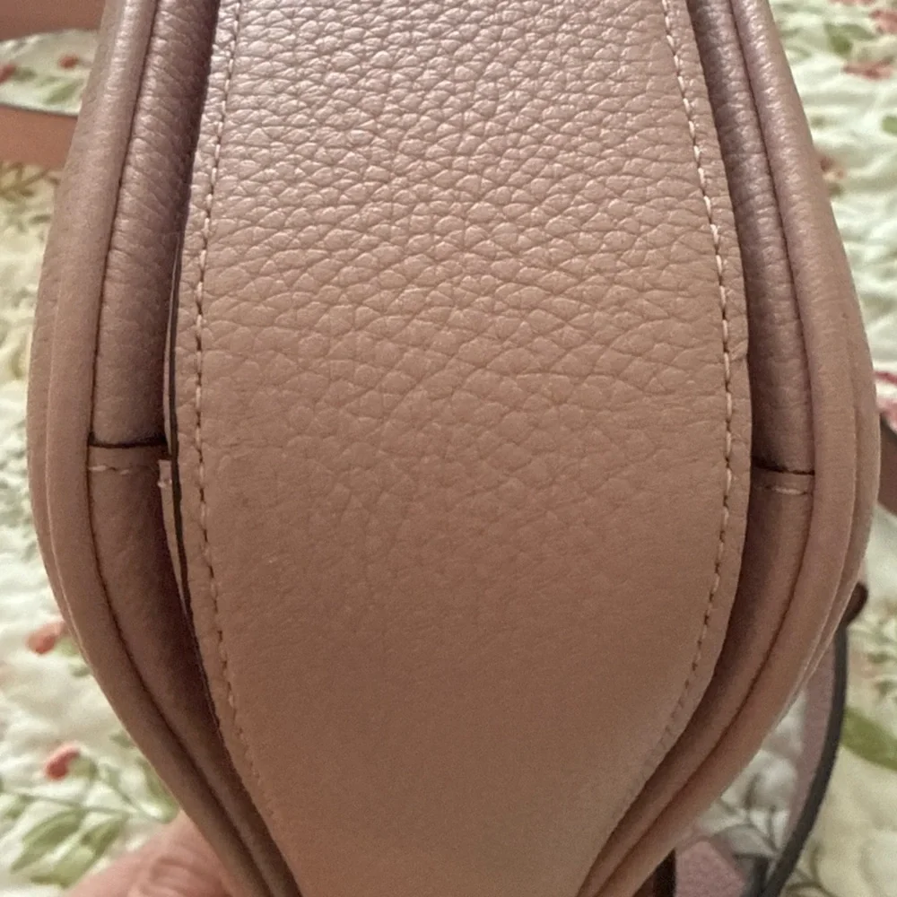 Coach Pink Pebbled Leather Turnlock Crossbody - Picture 5 of 10